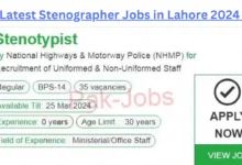 Latest Jobs in Lahore 2024